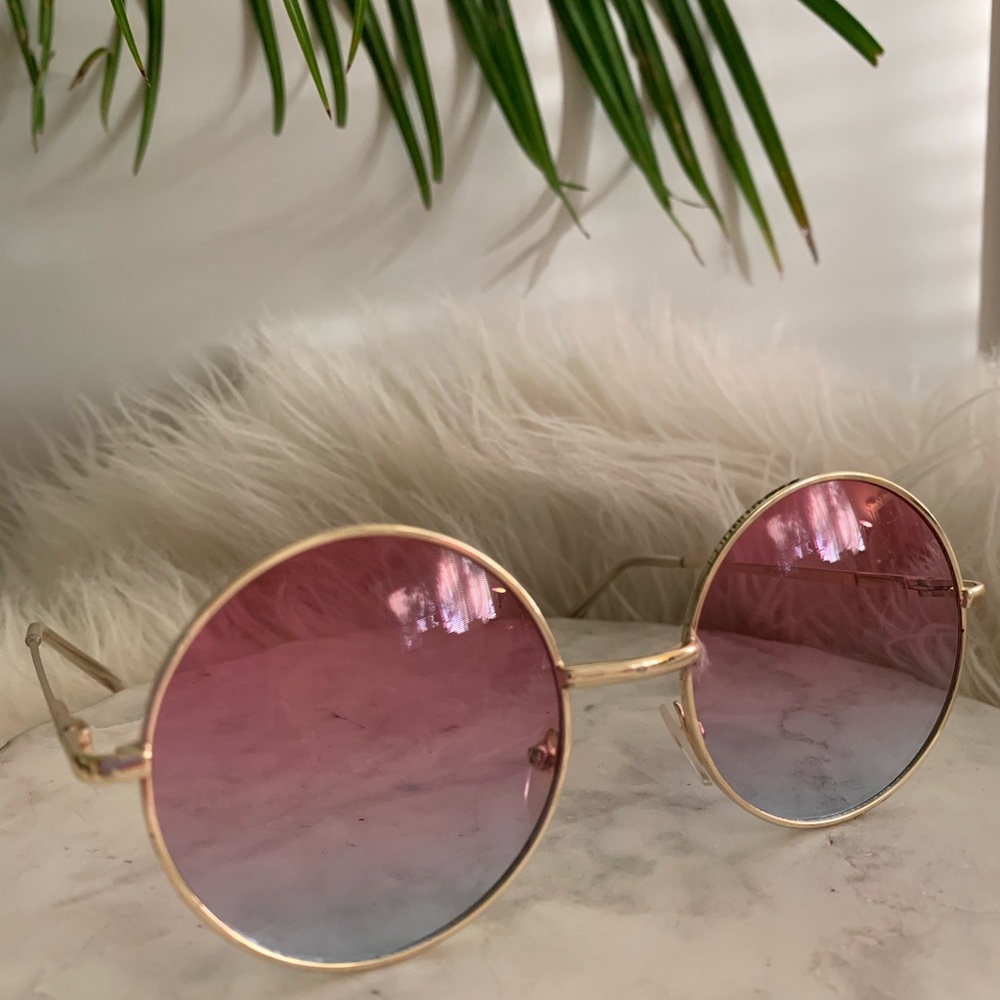 Vintage gold/pink/lavender colored glasses